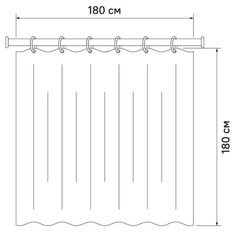 Штора для ванной комнаты IDDIS Basic B56P118i11 - фотография № 3