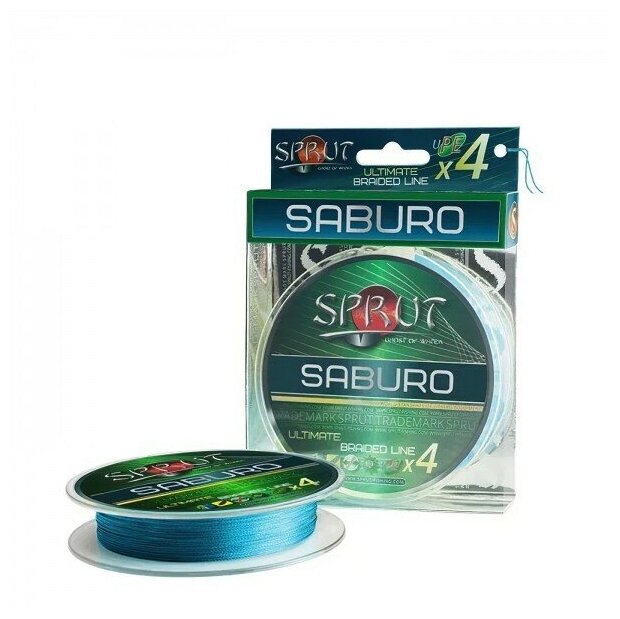 Леска плетеная SPRUT Saburo Soft Ultimate X 4 Sky Blue 025 95м
