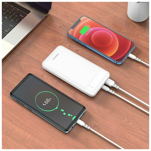 Power bank 10000mAh PD20WQC30 для зарядки телефона с быстрой зарядкой Type-C на iphone повербанк для смартфона айфона 172500₽