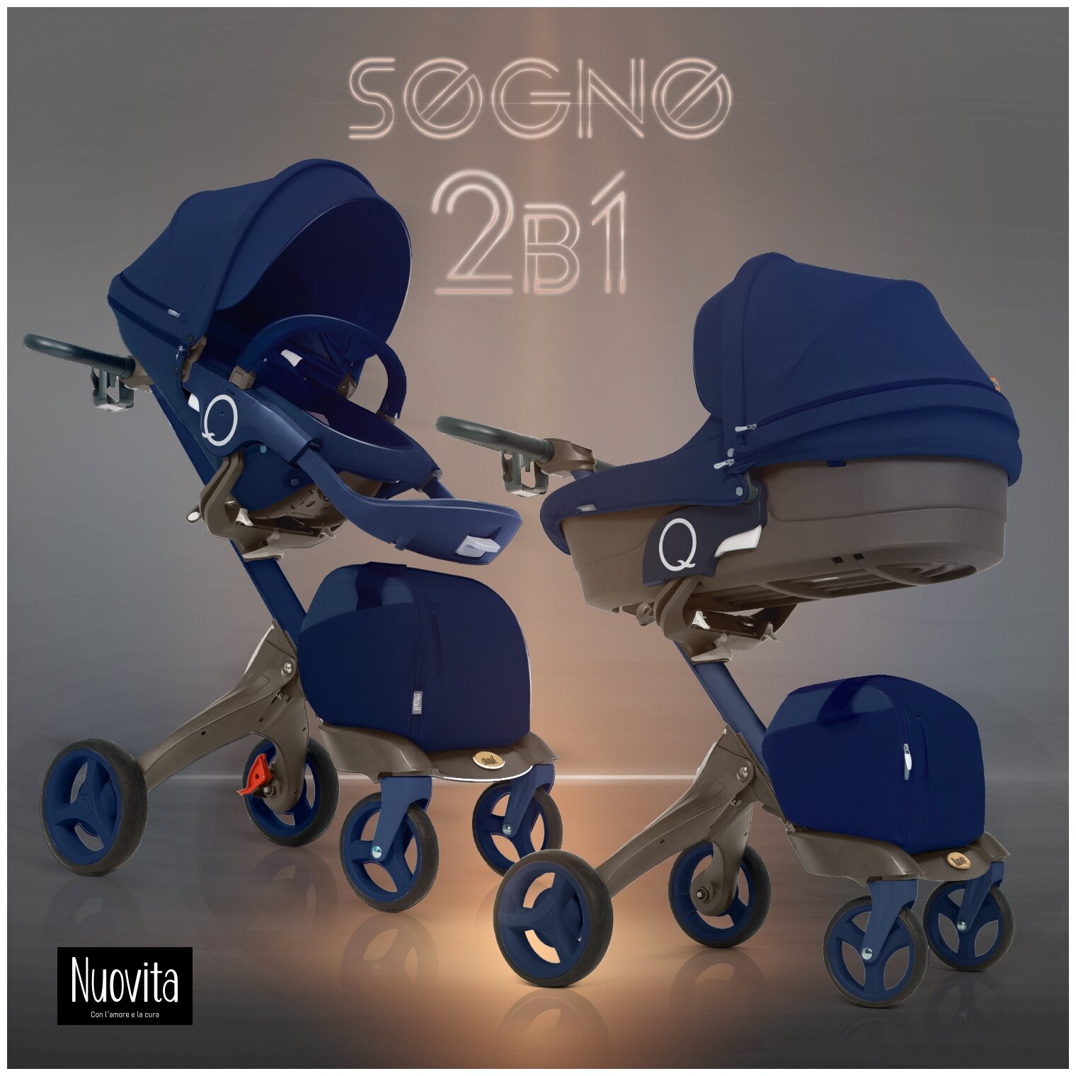 Детская коляска 2 в 1 Nuovita Sogno (цвета в ассорт.) Chicco - фото №10