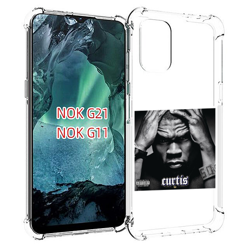 Чехол MyPads 50 Cent - Curtis для Nokia G11 / G21 задняя-панель-накладка-бампер