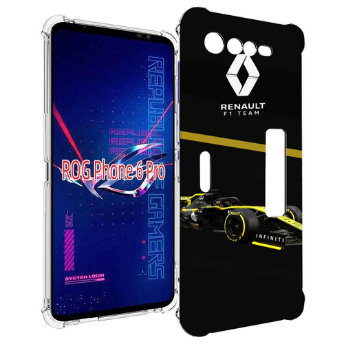 Чехол MyPads рено renault 2 для Asus ROG Phone 6 Pro задняя-панель-накладка-бампер чехол mypads рено 4 мужской для asus rog phone 6 задняя панель накладка бампер