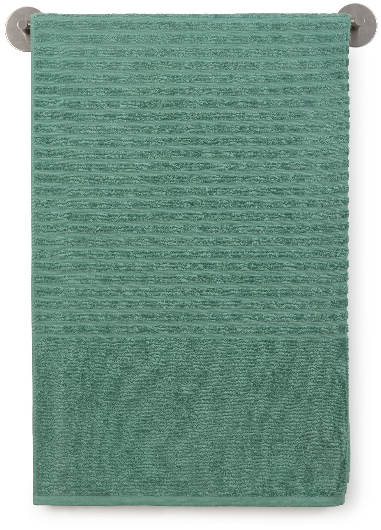 Полотенце банное,пляжное махровое, Донецкая мануфактура, 100х150 см., цвет:зеленая камея, 100% хлопок - фотография № 1