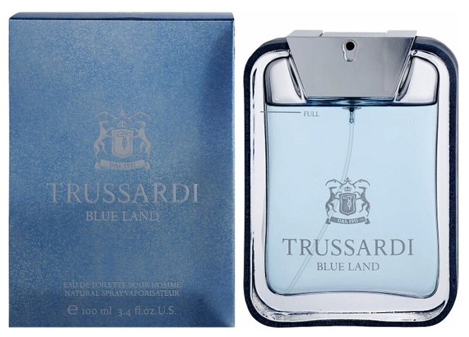 Trussardi, Blue Land, 100 мл, туалетная вода мужская