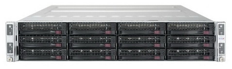 Платформа системного блока SuperMicro (SYS-6029TP-HTR) 2U, 4 node: 2xLGA3647, 16xDDR4, 3x3.5" bays, SATA, SIOM, IPMI, 2x2200W