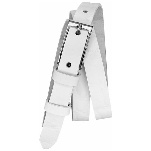 фото Ремень sergio manetti, размер 115-125, белый