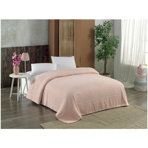 Жаккардовая махровая простыня 11708 Bali пудра Two Dolphins (пудра), Простыня 200x220