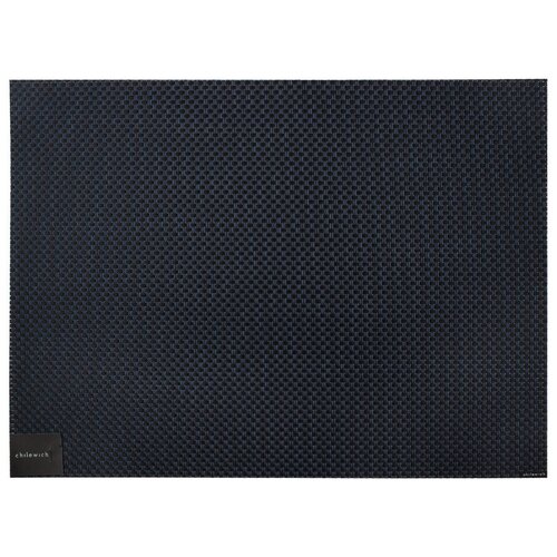 Салфетка подстановочная, жаккардовое плетение, винил, 36х48, Navy Chilewich 100110-046