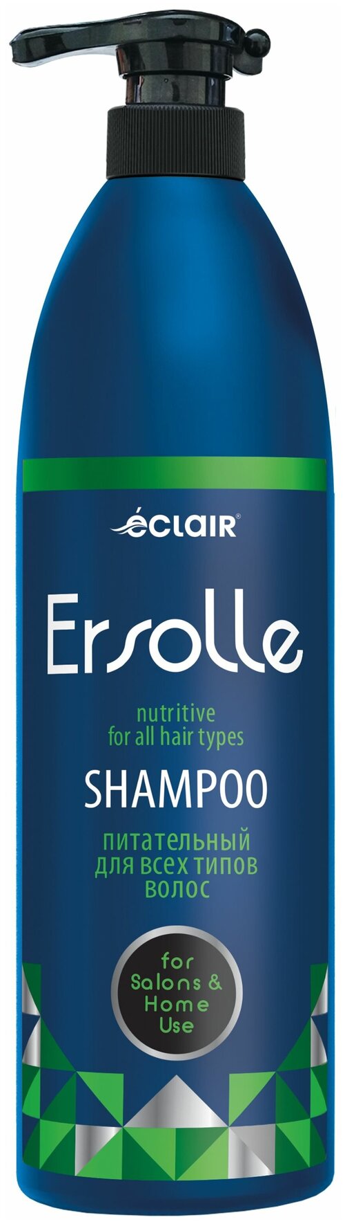 ЕCLAIR Шампунь для всех типов волос ERSOLLE питание, 1000 мл