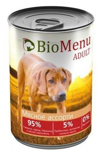 Консервы для собак BioMenu Adult 