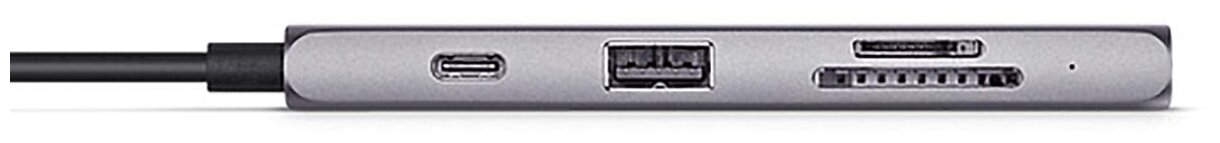 Док-станция Satechi Type-C Multiport Pro (USB 3.0, USB Type-C, HDMI, micro-SD), Серый ST-UCMPAM - фото №5