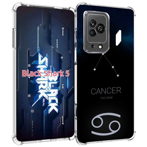 Чехол MyPads знак зодиака рак 2 для Xiaomi Black Shark 5 задняя-панель-накладка-бампер