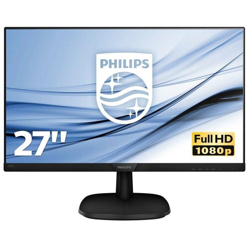 Монитор LCD 27'' 169 1920х1080FHD IPS, nonGLARE, 250cdm2, H178V178, 10001, 10M1, 16.7M, 5ms, VGA, HD