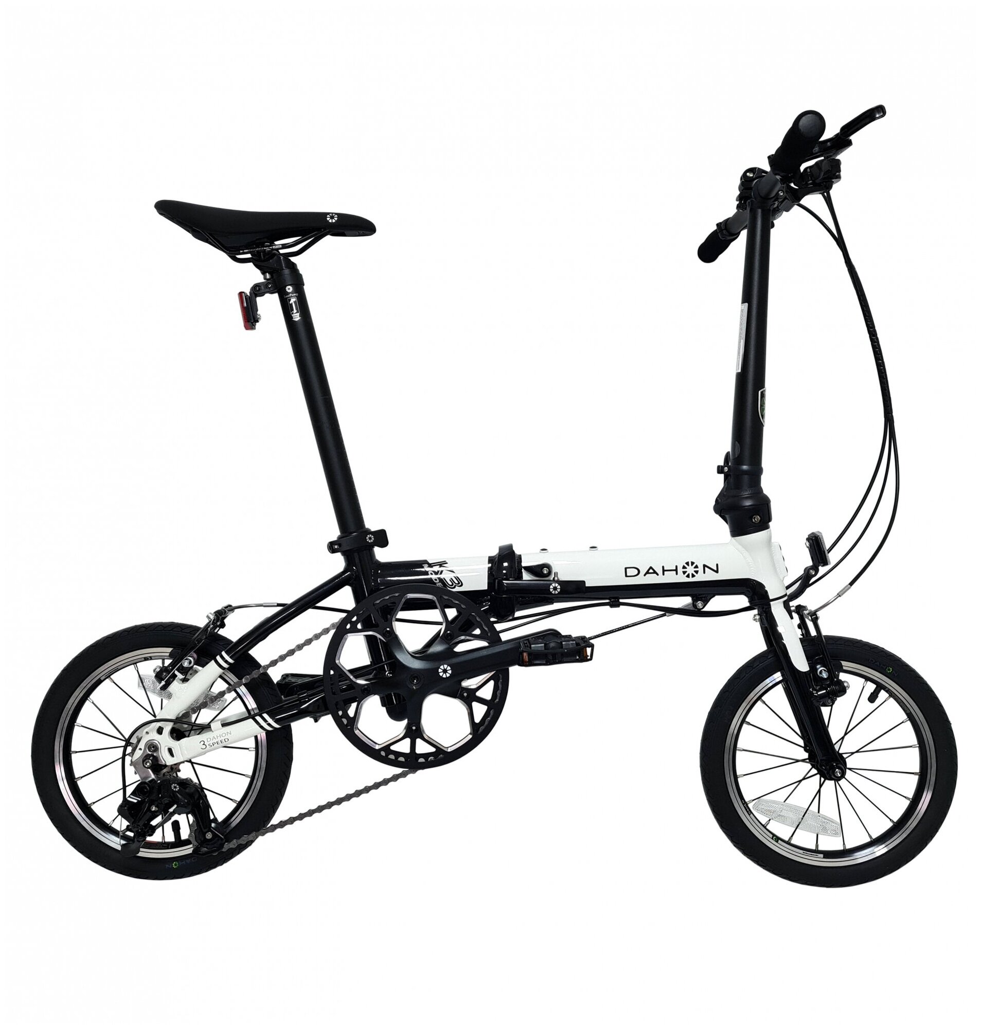 Велосипед DAHON K3 складной, White Black. Насос в подс. штыре арт. VD21004