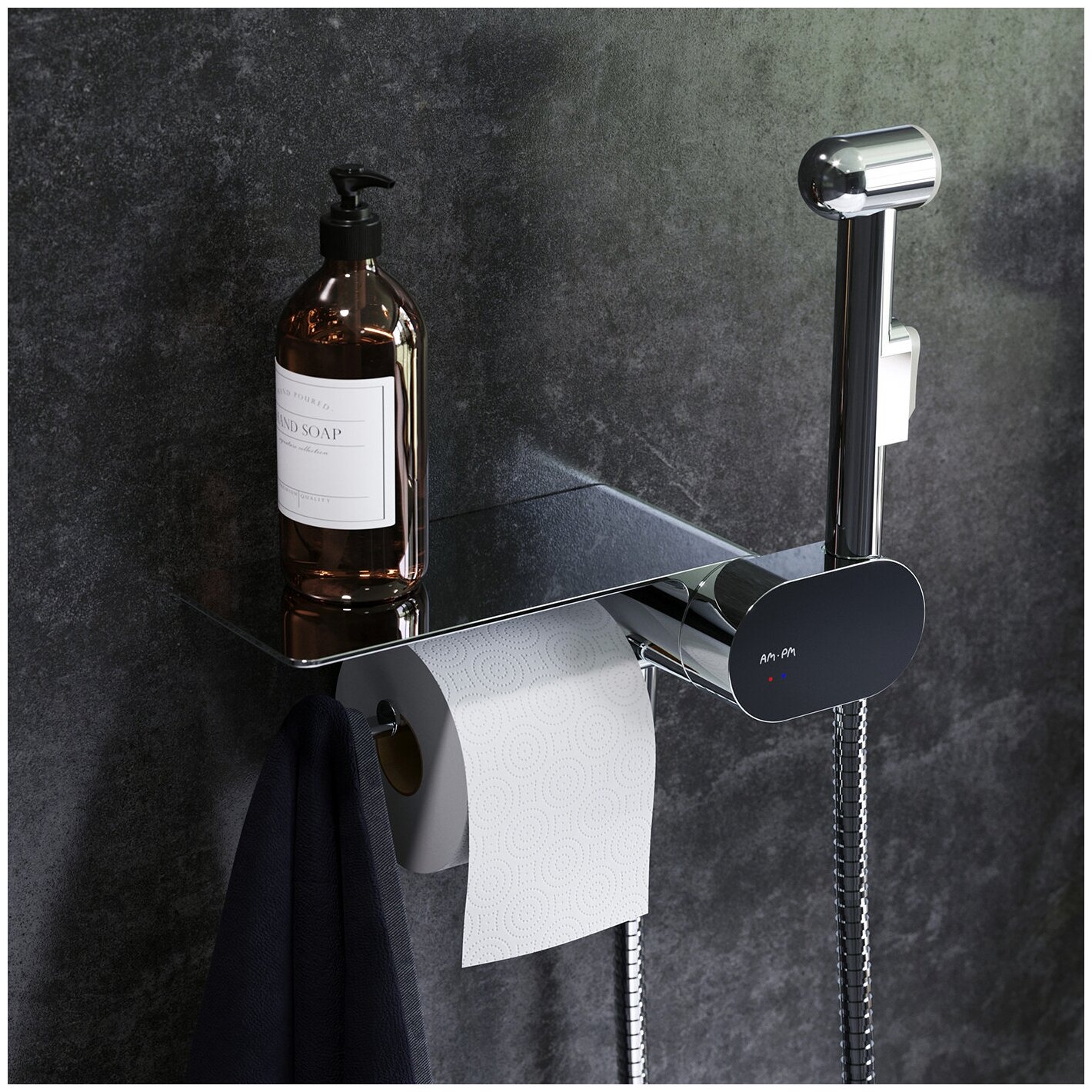 Гигиенический душ со смесителем AM.PM Like F0202600 скрытого монтажа - фотография № 11