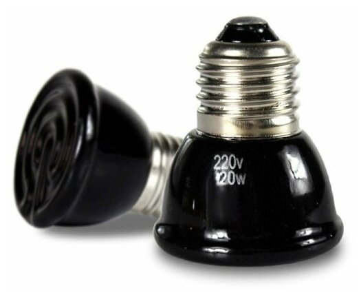 3 шт Керамический нагреватель КЛ_40 / Греющая лампа с цоколем Е27 - фотография № 1
