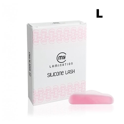 Набор силиконовых бигудей для завивки ресниц My Lamination (Silicone Lash PINK (размер L) 5 пар