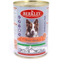 Беркли №3 консервы для собак паштет из утки 400гр