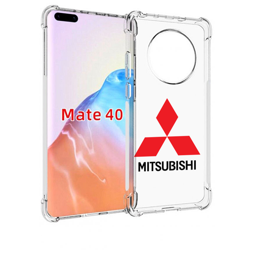 Чехол MyPads mitsubishi-3 для Huawei Mate 40 / Mate 40E задняя-панель-накладка-бампер