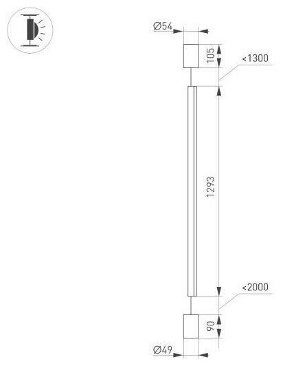 Подвесной светильник ARLIGHT SP-Taboo-Floor-S1300-14W Warm3000 036116 - фотография № 8