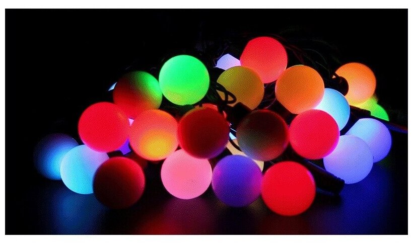Гирлянда LED - шарики RGB d23мм 10м Neon-Night - фото №7