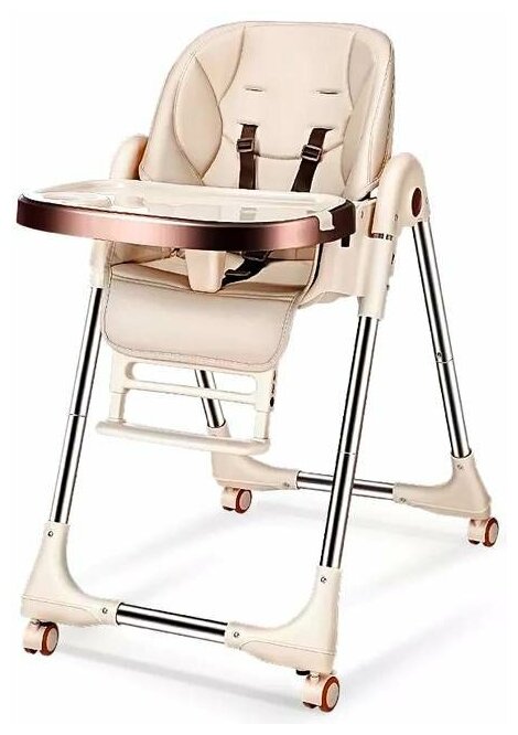 Стульчик для кормления BS 330 (бежевый) регулируемый Bestbaby