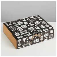 Коробка складная подарочная «Мужская», 31 × 24,5 × 9 см 5231317