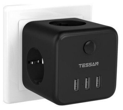 Сетевой фильтр Tessan TS-301-DE Black