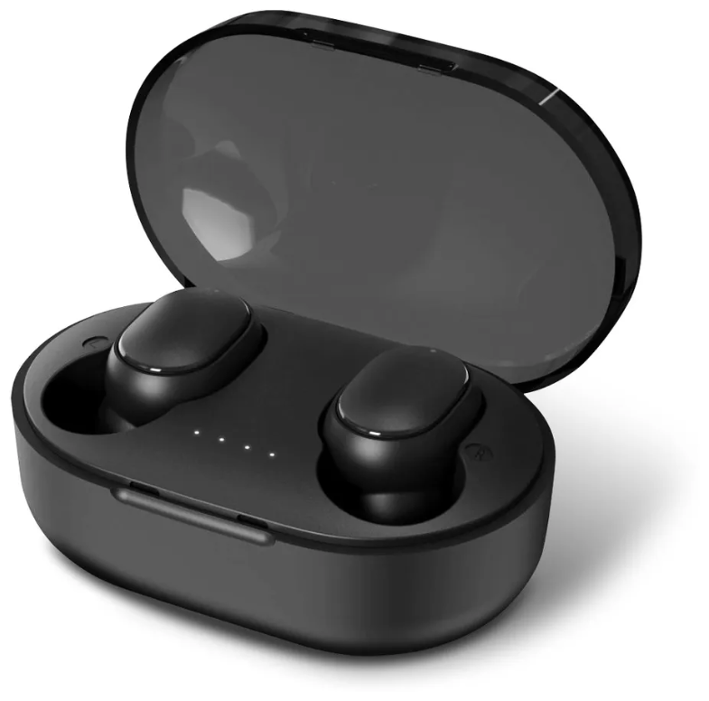Беспроводные TWS наушники Air 6 с микрофоном и шумоподавлением / игровые и спортивные Bluetooth для Win iOS Android MiO ( Черный )