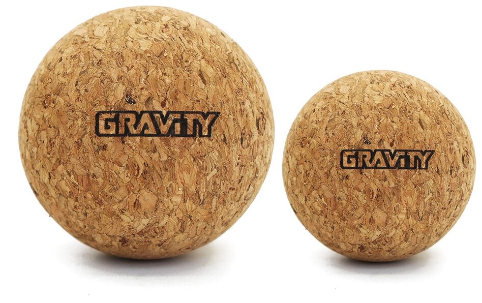 Набор пробковых мячей для массажа Gravity, 2 шт