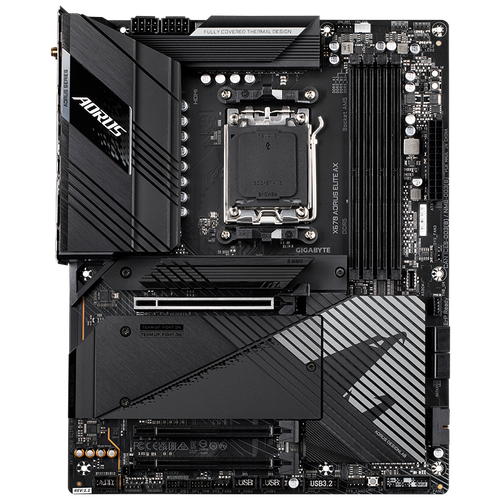 Материнская плата Gigabyte X670 AORUS ELITE AX, Socket AM5, AMD X670, 4xDDR5-5200, HDMI (rev.1.1)