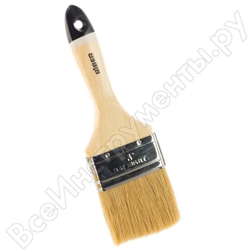 Кисть Профи флейцевая натуральная щетина деревянная рукоятка 75мм Biber 31155 тов-001983 1120₽