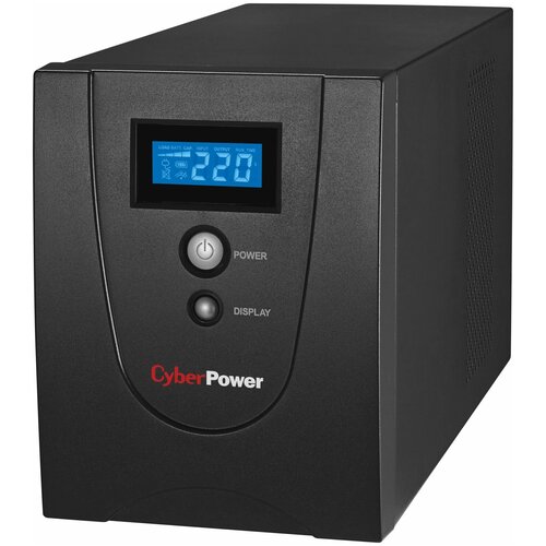 Источник бесперебойного питания CyberPower Источник бесперебойного питания 2200ВА CyberPower Value 2200EILCD, C13, черный (COM, USB)