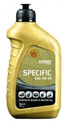 Масло Patriot SPECIFIC HIGH-TECH 5W30 SJ/CF 0.95 л