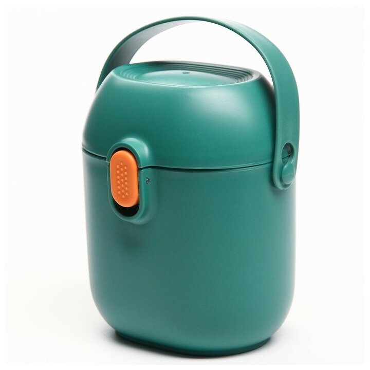 фото Mum&Baby Контейнер для хранения детского питания, с ложкой, цвет зеленый