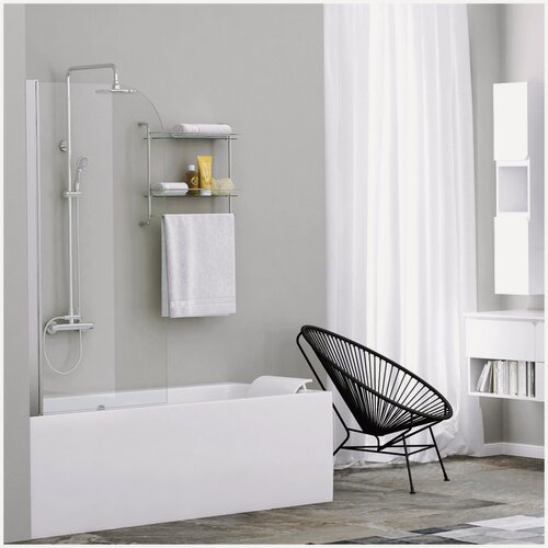Изображение товара Стеклянная шторка на ванну WasserKRAFT 35P01-80