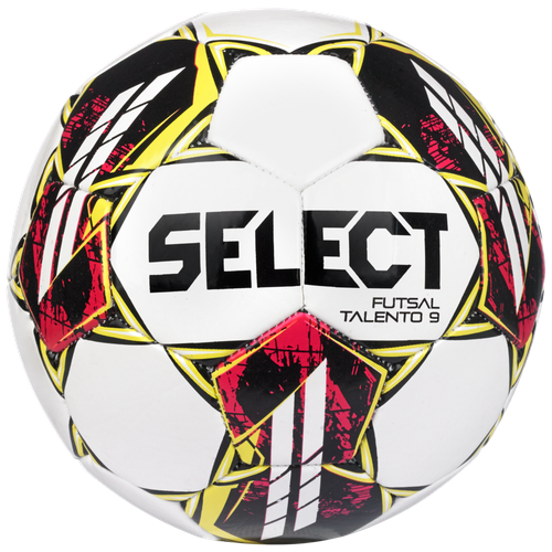 Футзальный мяч Select Futsal Talento 9 v22, 49,5-51,5 см, бело-желтый 49,5-51,5