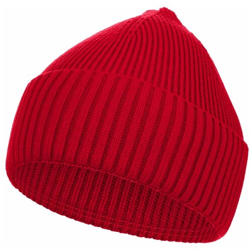 фото Шапка бини teplo, демисезон/зима, вязаная, размер 56-60, красный