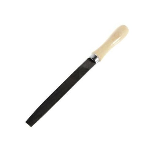 напильник 2 плоский 150 мм с деревянной ручкой Напильник №2 плоский 150 мм с деревянной ручкой