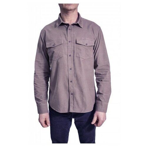 Рубашка мужская вельвет Montana 11043 Grey 3XL XXXL Серый