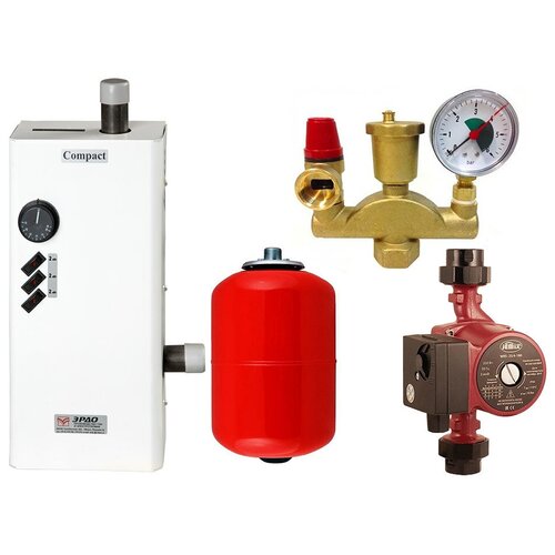Комплект 6 кВт электрокотел эрдо Compact насос бак группа безопасности 1515000₽