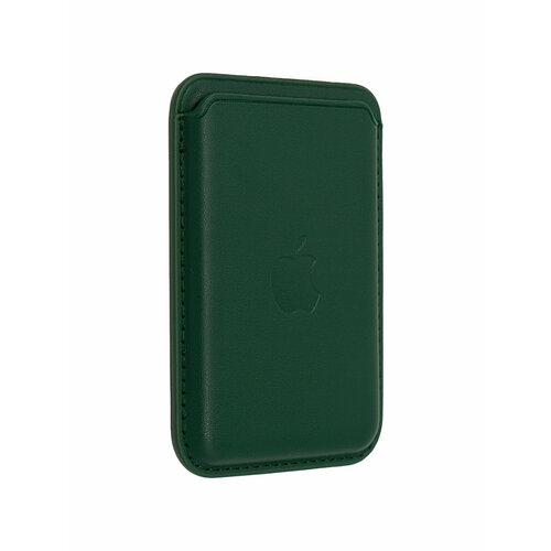Картхолдер Wallet Green Forest Кожаный чехол-бумажник MagSafe для iPhone, Зелёный лес кожаный чехол для iphone 14 pro max igrape горчичный