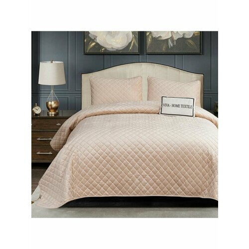 Велюровое покрывало ромб и одна наволочка 50-70 OVF004 4200₽