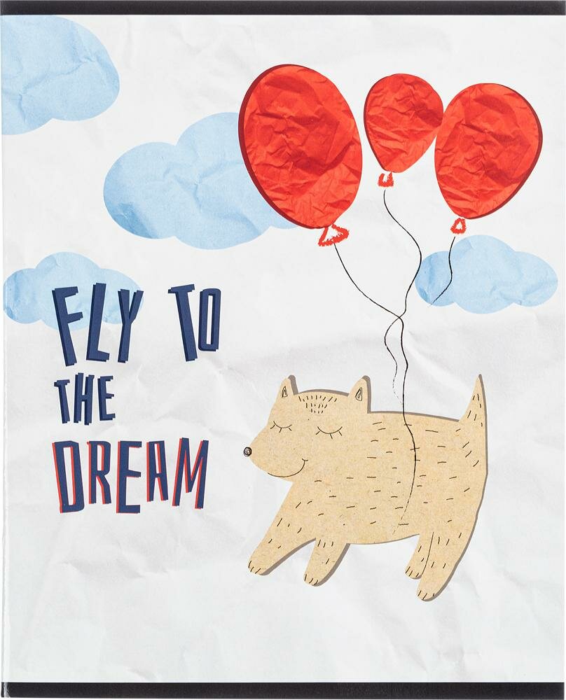 Тетрадь общая №1 School Paper Cat Fly A5 клетка 48л - фото №1