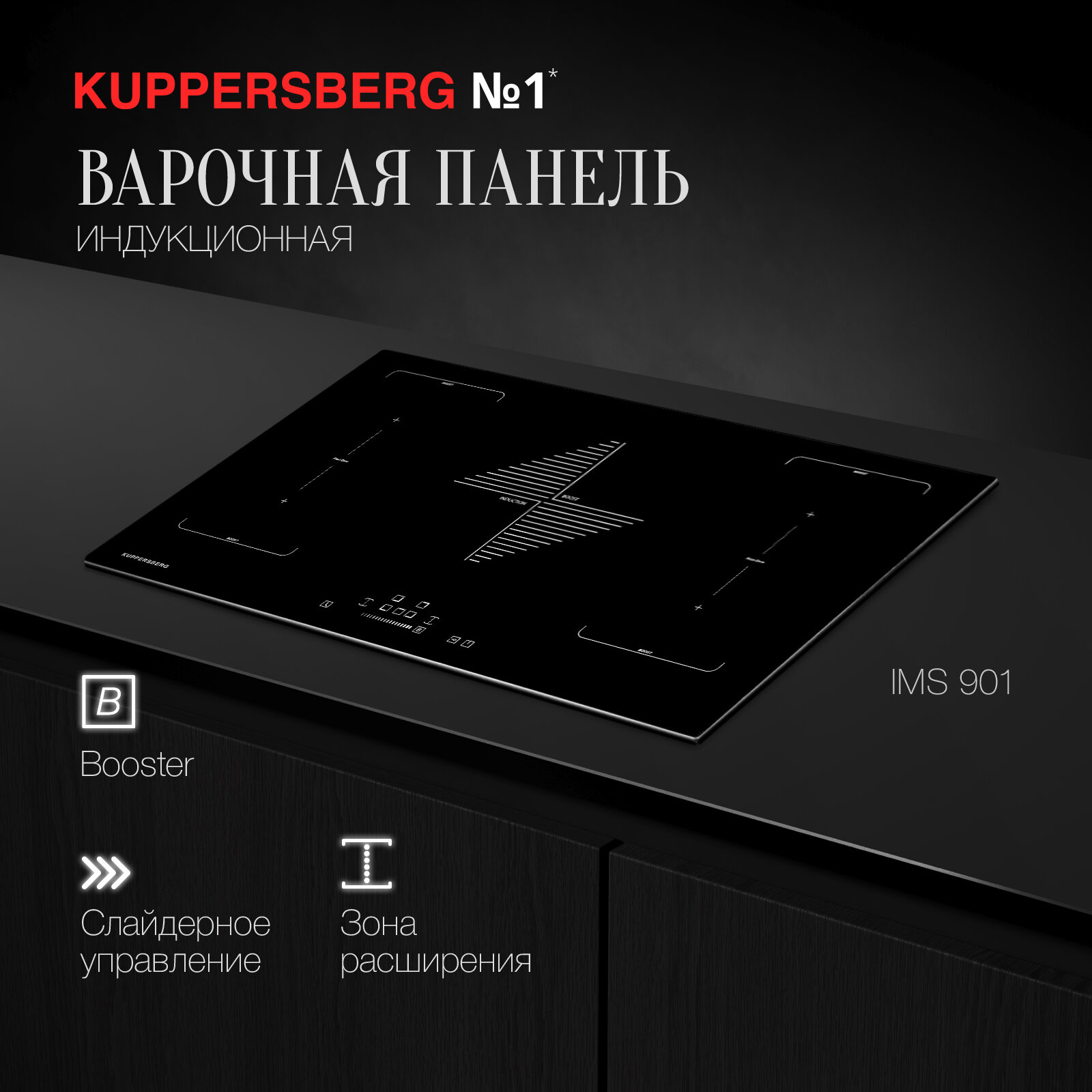 Варочная панель встраиваемая индукционная KUPPERSBERG IMS 901