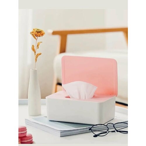 Салфетница NEAT HOME, пластик, цвет светло-розовый, 18.5x12x7 см