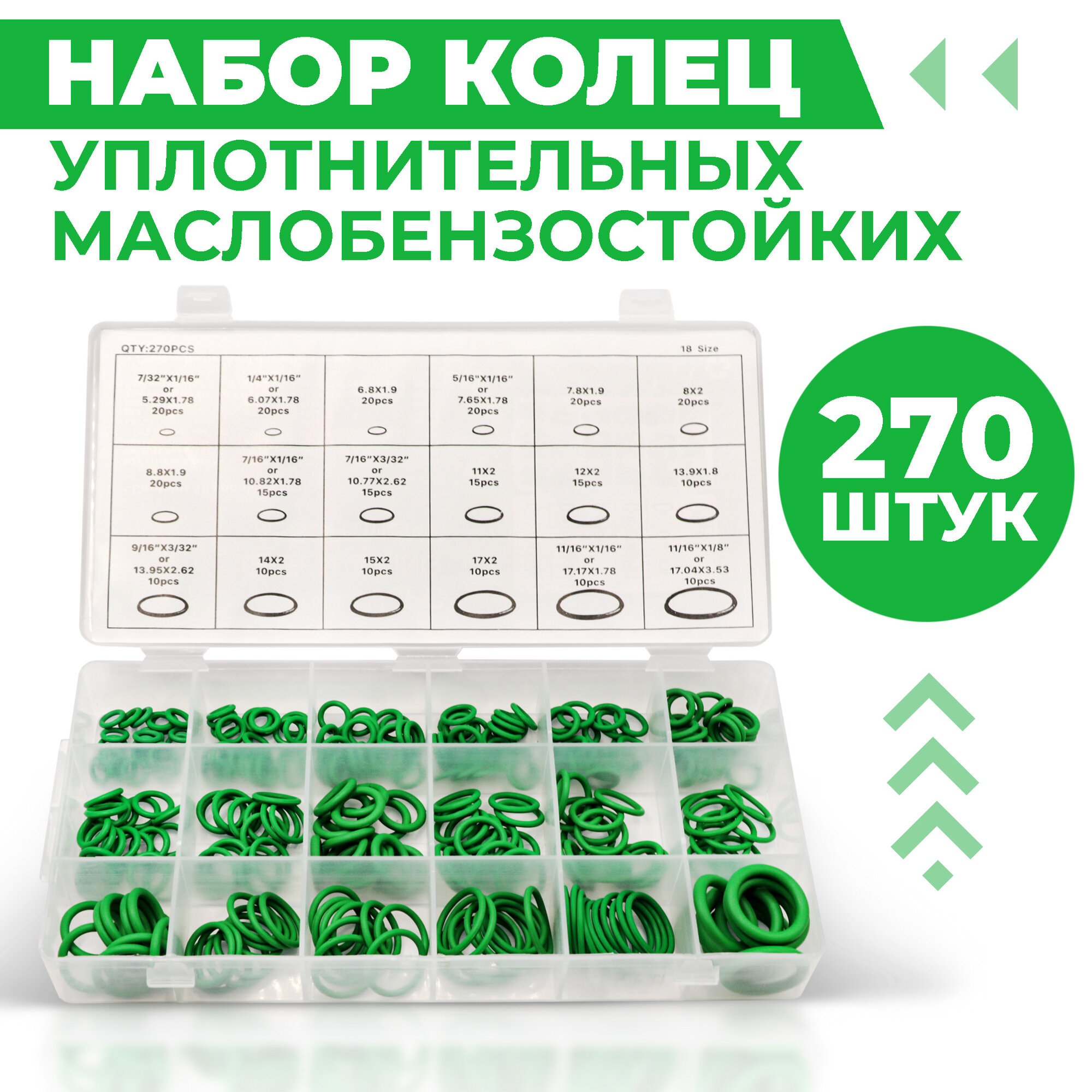 Набор универсальных резиновых уплотнительных колец Boomshakalaka ...