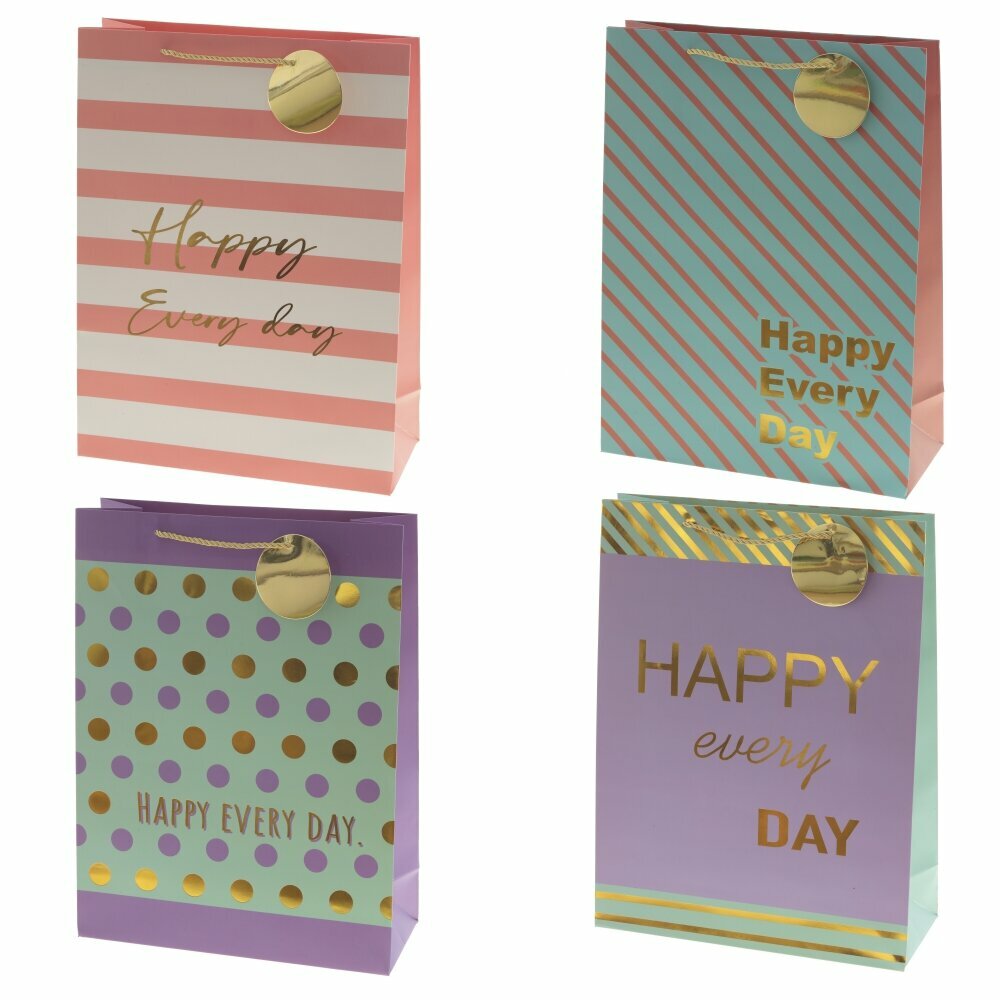Пакет подарочный бумажный Casaentera CE02-784162 в ассортименте 300х120х400h