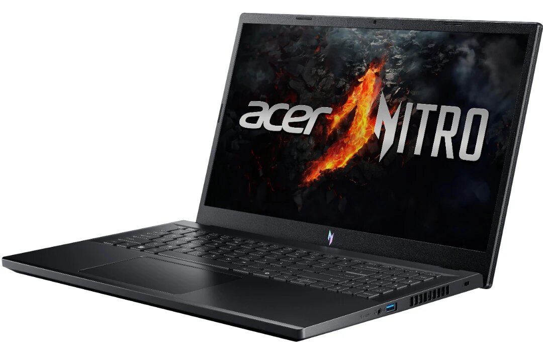15.6" Игровой ноутбук Acer Nitro V15 ANV15-41, AMD Ryzen 7 7735HS (3.2 ГГц, 8 ядер), RAM 16 ГБ DDR5, SSD 512 ГБ, NVIDIA GeForce RTX 3050 (6 Гб), Windows 11 Pro, Русская раскладка — фото 1