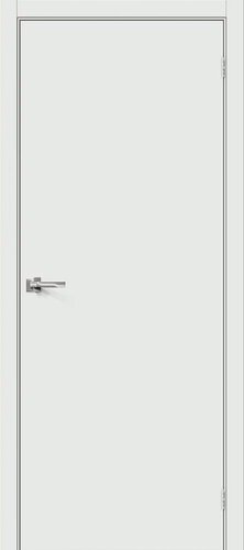 Изображение товара Межкомнатная Дверь ПЭТ Bravo Браво-0. П White Silk 900x2000мм (Полотно 1шт) / Браво.